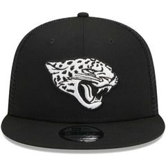 Jacksonville Jaguars New Era Main Trucker 9FIFTY Snapback Hat - Black Hats