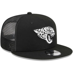 Jacksonville Jaguars New Era Main Trucker 9FIFTY Snapback Hat - Black Hats
