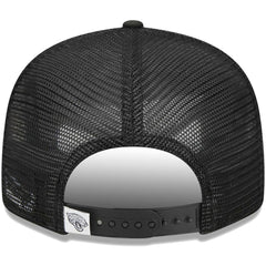 Jacksonville Jaguars New Era Main Trucker 9FIFTY Snapback Hat - Black Hats