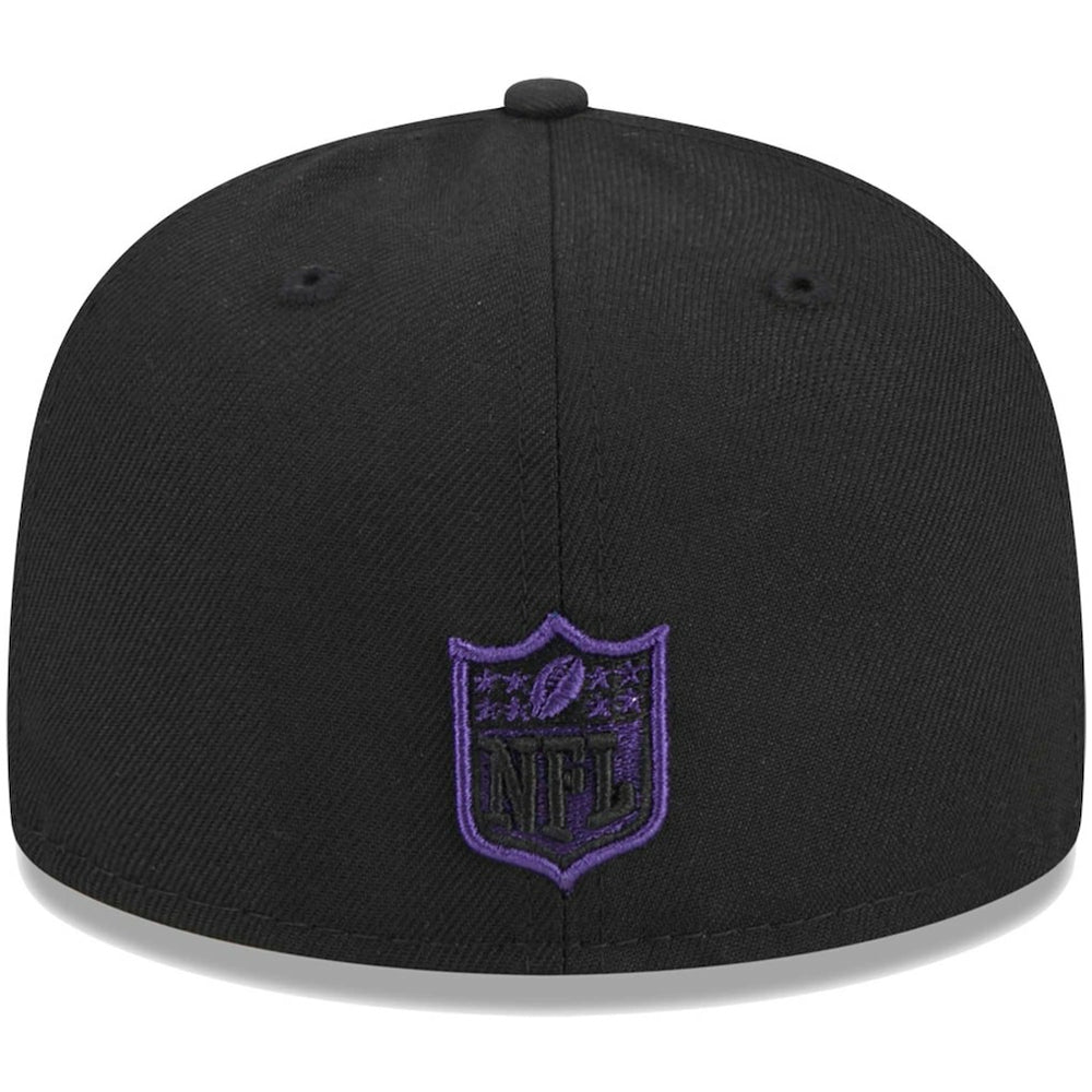 Baltimore Ravens New Era Youth Main 59FIFTY Fitted Hat - Black Hats