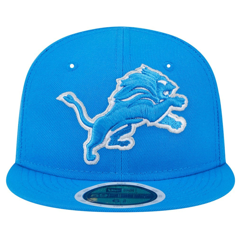 Detroit Lions New Era Main 59FIFTY Fitted Hat - Blue Hats