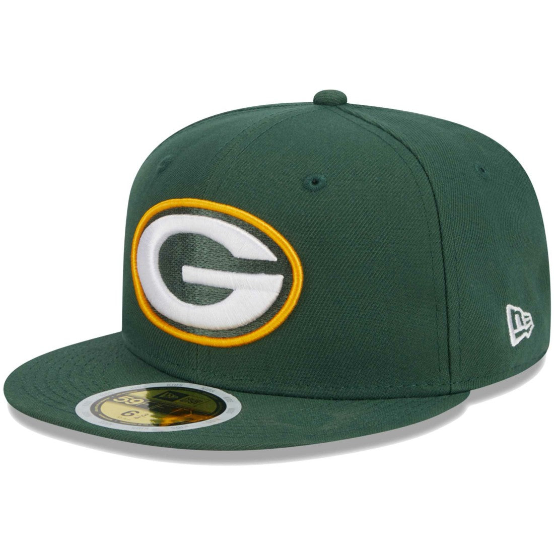Green Bay Packers New Era Youth Main 59FIFTY Fitted Hat - Green Hats