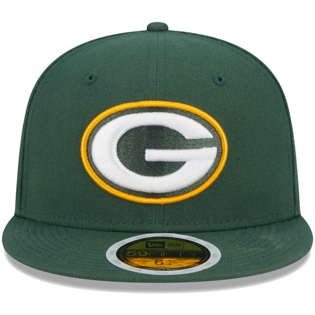 Green Bay Packers New Era Youth Main 59FIFTY Fitted Hat - Green Hats