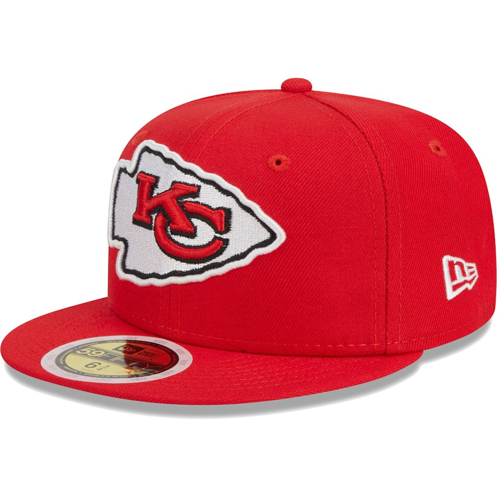 Kansas City Chiefs New Era Youth Main 59FIFTY Fitted Hat - Red Hats