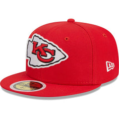 Kansas City Chiefs New Era Youth Main 59FIFTY Fitted Hat - Red Hats