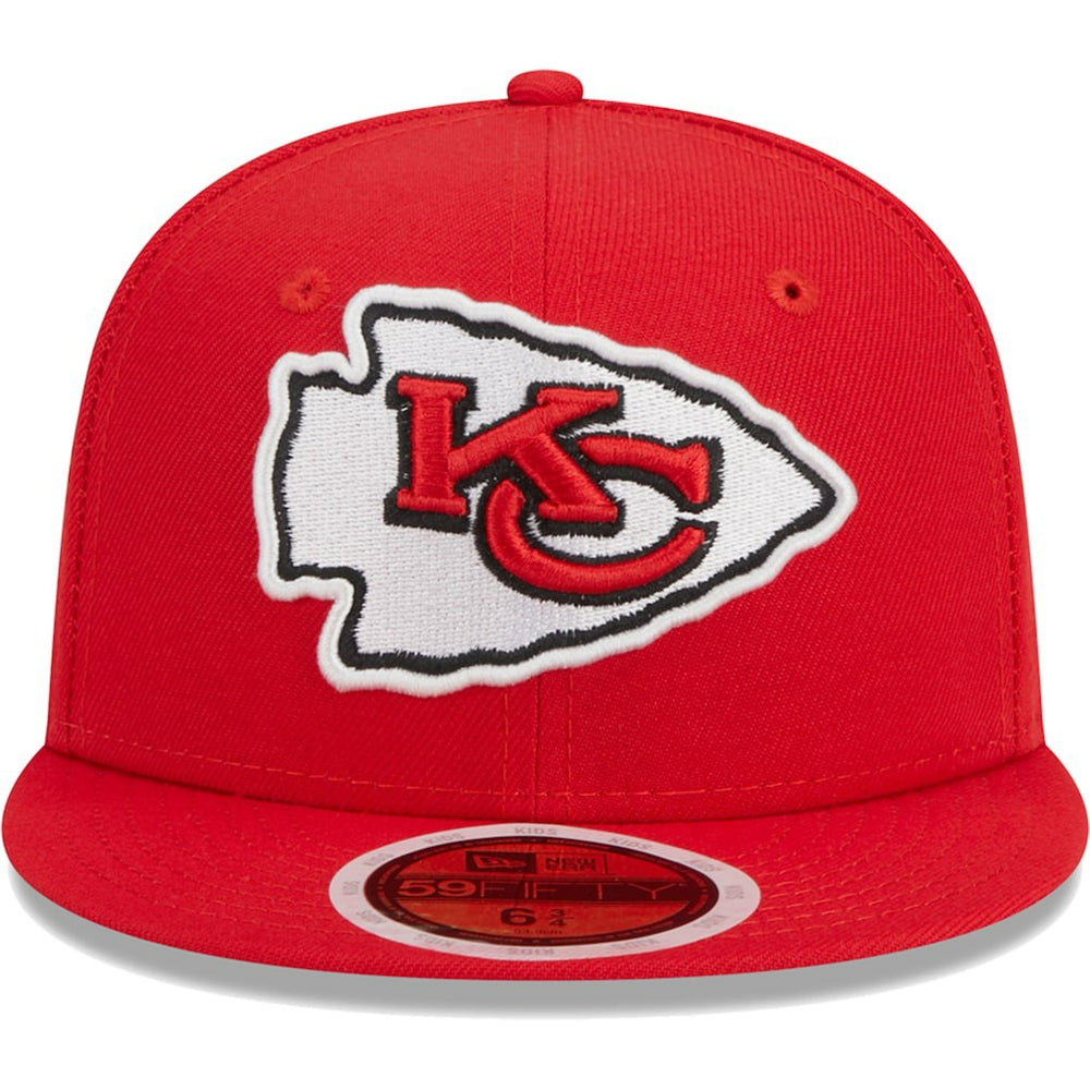 Kansas City Chiefs New Era Youth Main 59FIFTY Fitted Hat - Red Hats