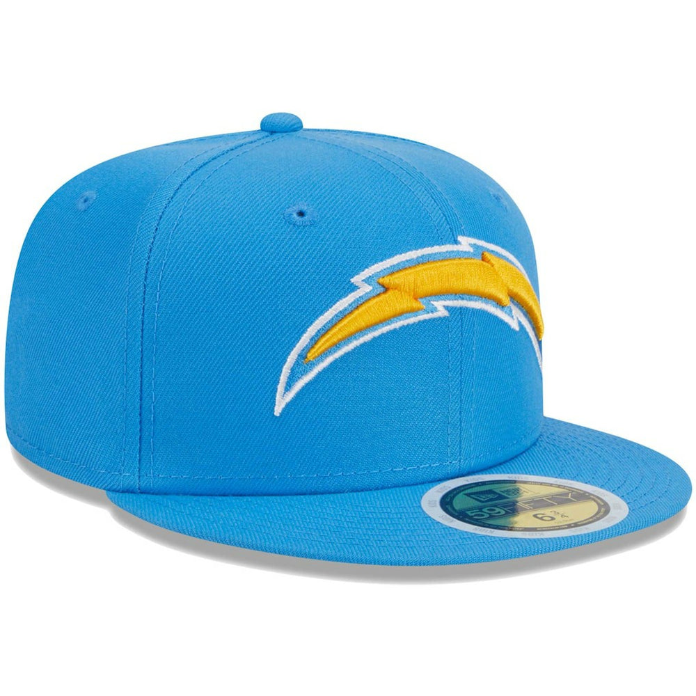 Los Angeles Chargers New Era Youth Main 59FIFTY Fitted Hat - Powder Blue Hats