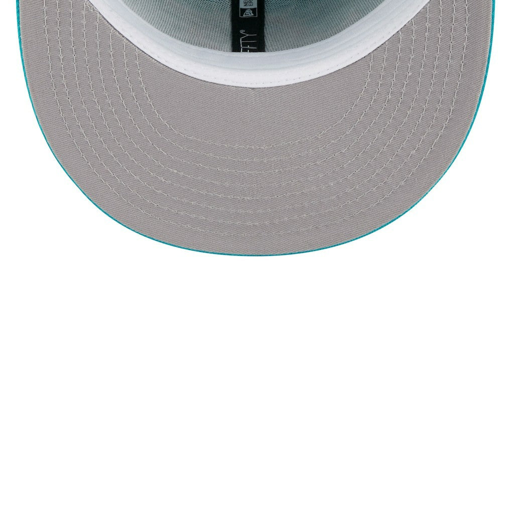 Miami Dolphins New Era Youth Main 59FIFTY Fitted Hat - Aqua Hats
