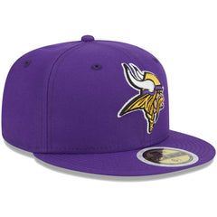 Minnesota Vikings New Era Youth Main 59FIFTY Fitted Hat - Purple Hats