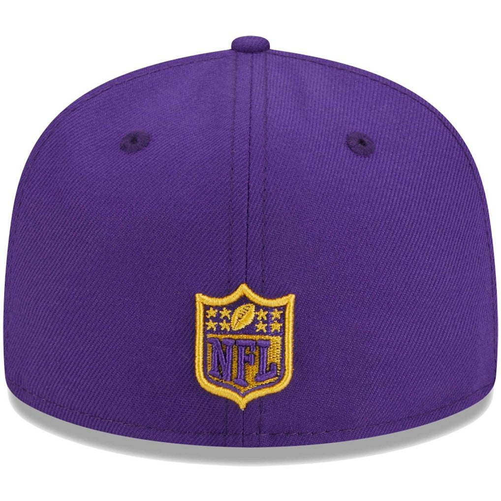 Minnesota Vikings New Era Youth Main 59FIFTY Fitted Hat - Purple Hats