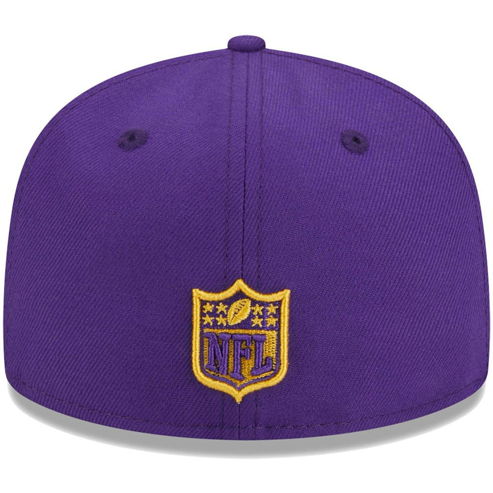Minnesota Vikings New Era Youth Main 59FIFTY Fitted Hat - Purple Hats