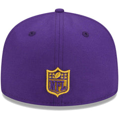 Minnesota Vikings New Era Youth Main 59FIFTY Fitted Hat - Purple Hats
