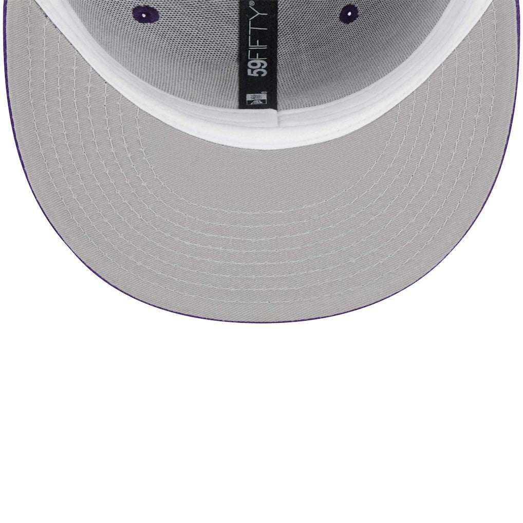Minnesota Vikings New Era Youth Main 59FIFTY Fitted Hat - Purple Hats