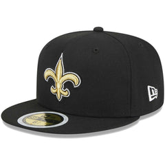 New Orleans Saints New Era Youth Main 59FIFTY Fitted Hat - Black Hats
