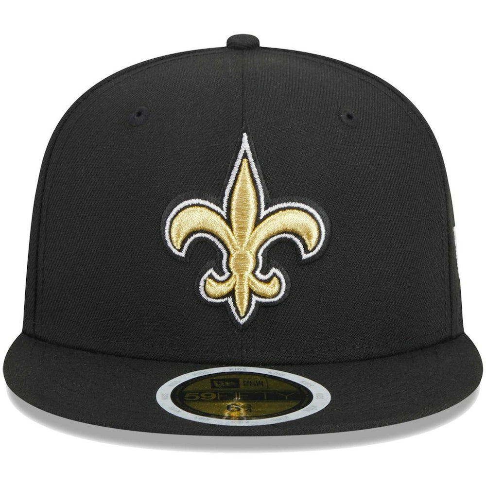 New Orleans Saints New Era Youth Main 59FIFTY Fitted Hat - Black Hats