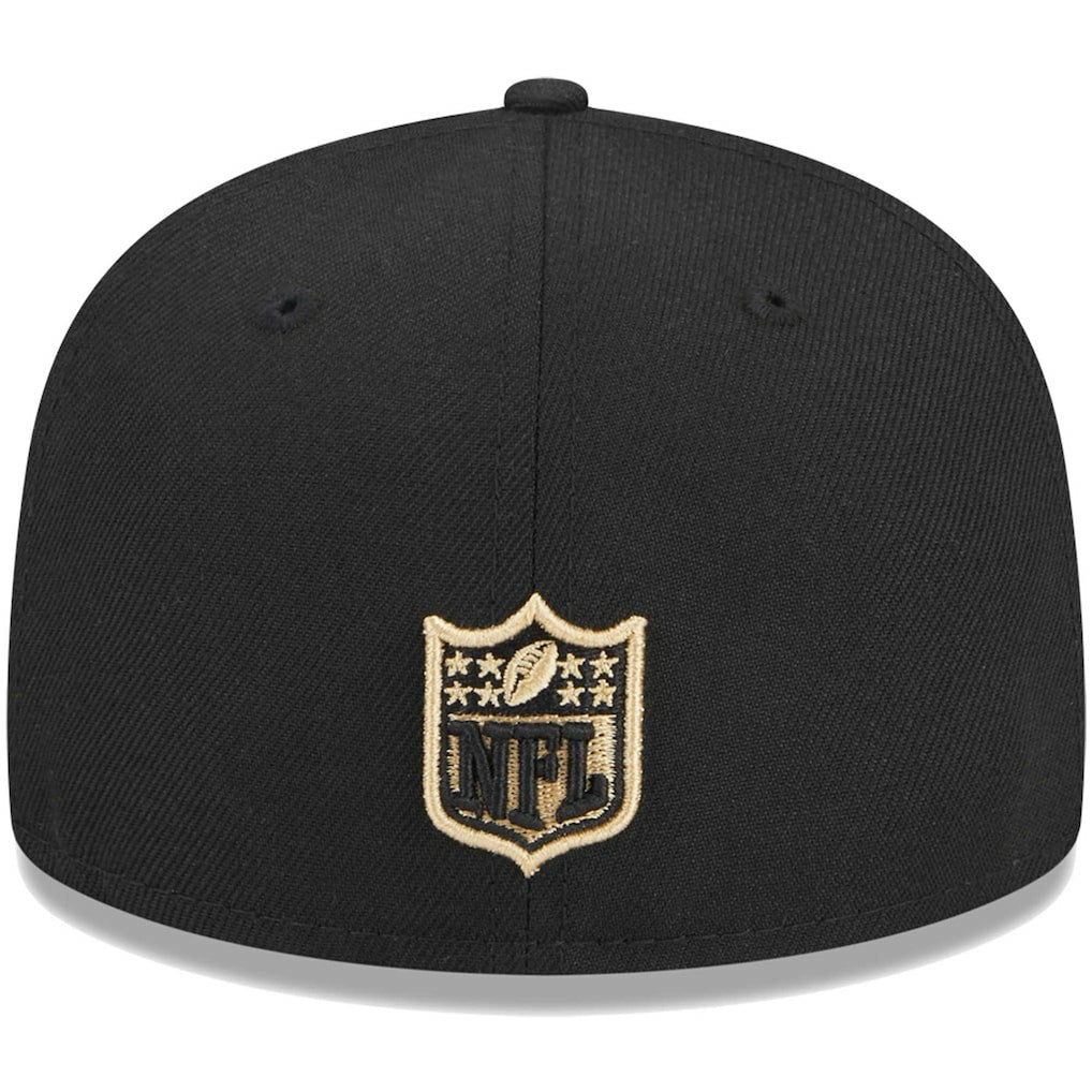 New Orleans Saints New Era Youth Main 59FIFTY Fitted Hat - Black Hats