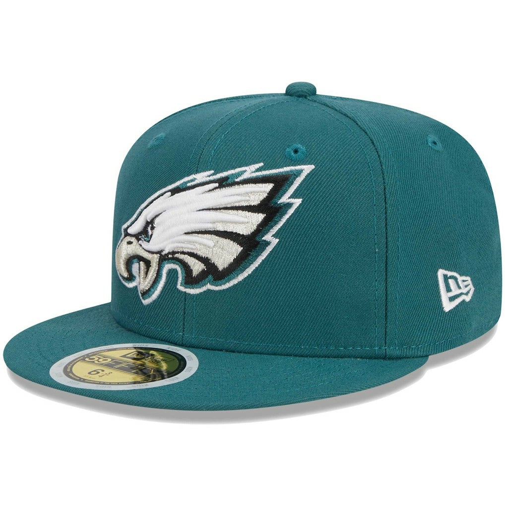Philadelphia Eagles New Era Youth Main 59FIFTY Fitted Hat - Midnight Green Hats