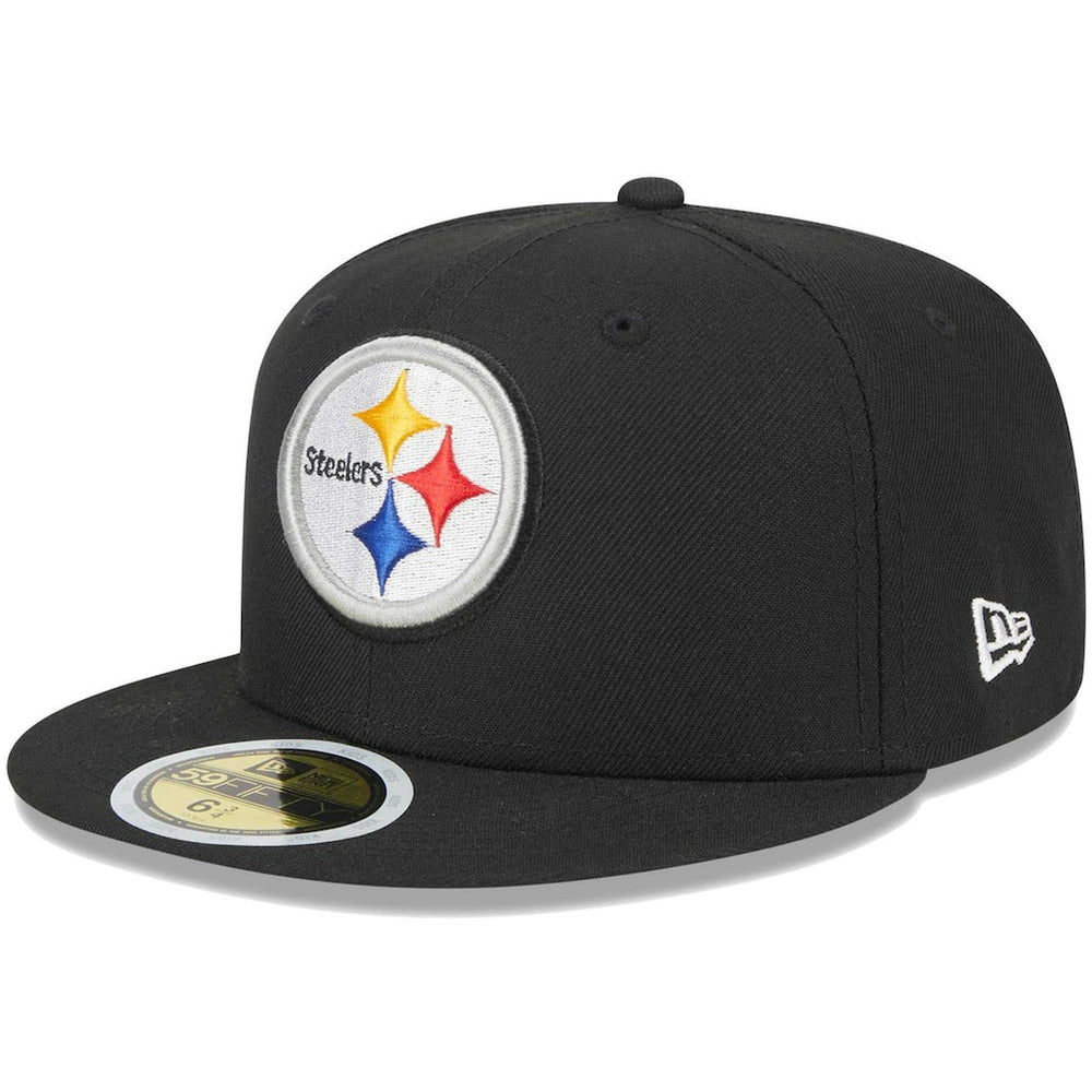 Pittsburgh Steelers New Era Youth Main 59FIFTY Fitted Hat - Black Hats