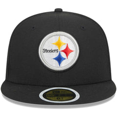 Pittsburgh Steelers New Era Youth Main 59FIFTY Fitted Hat - Black Hats