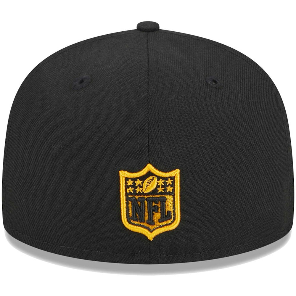 Pittsburgh Steelers New Era Youth Main 59FIFTY Fitted Hat - Black Hats