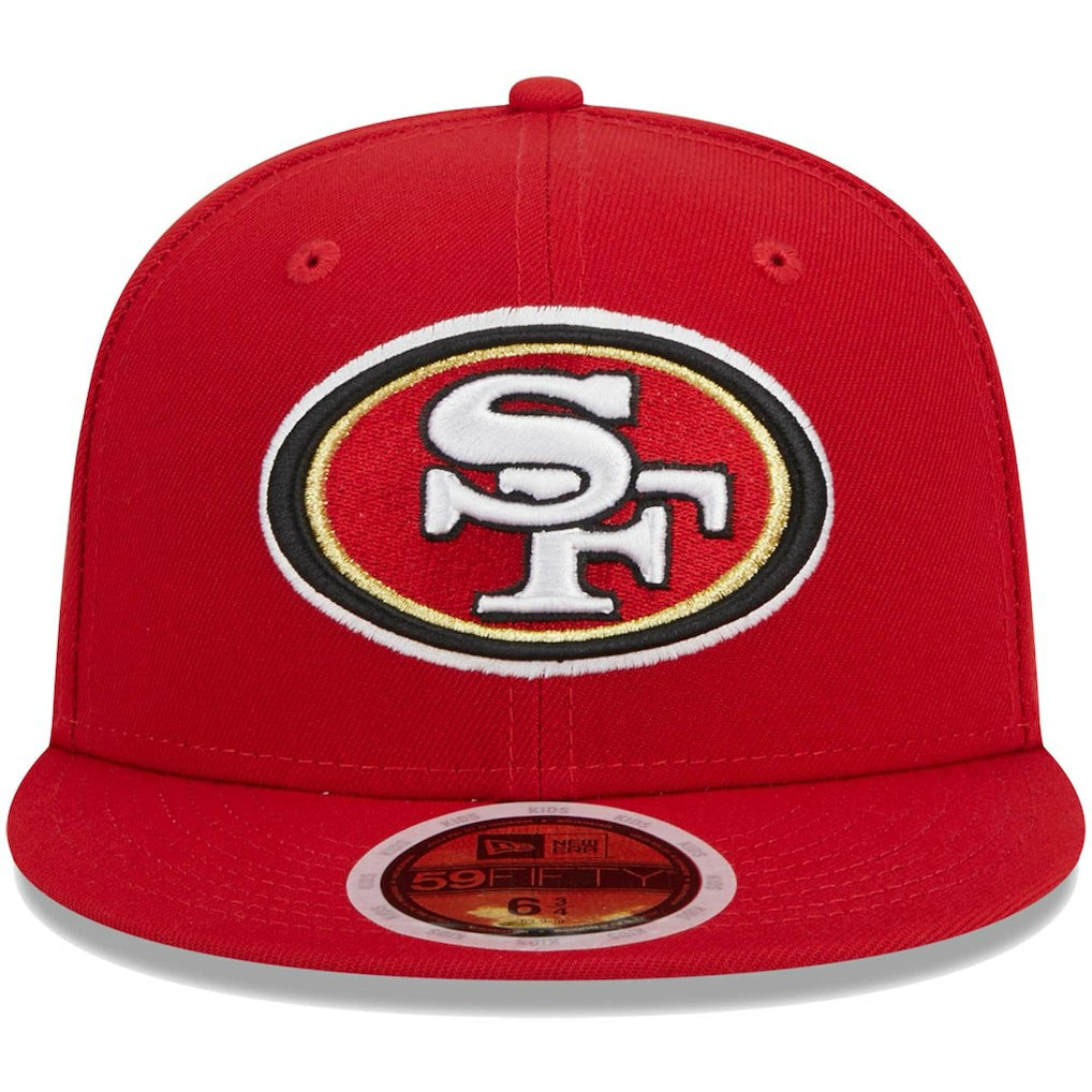 San Francisco 49ers New Era Youth Main 59FIFTY Fitted Hat - Scarlet Hats