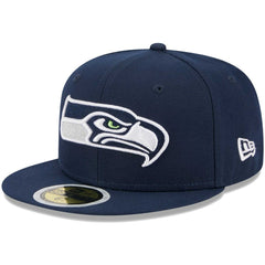 Seattle Seahawks New Era Youth Main 59FIFTY Fitted Hat - College Navy Hats