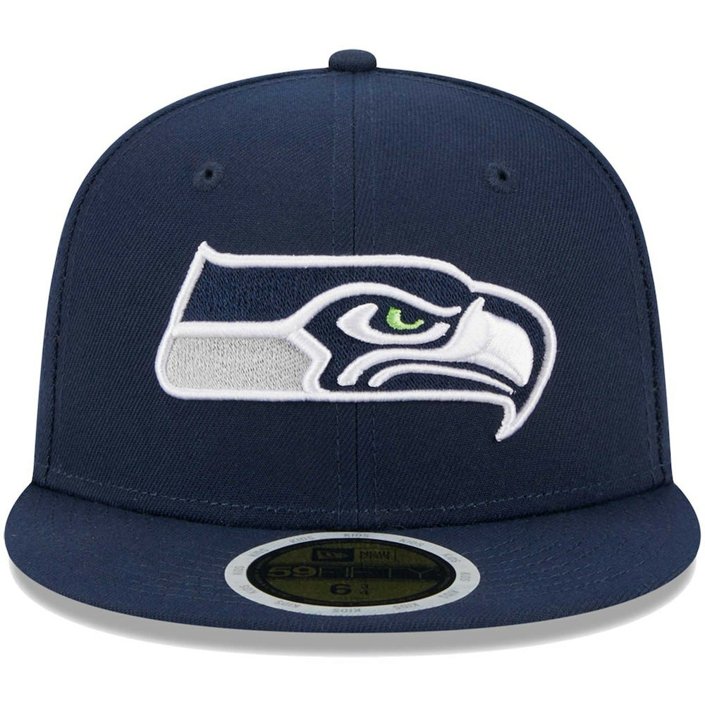 Seattle Seahawks New Era Youth Main 59FIFTY Fitted Hat - College Navy Hats