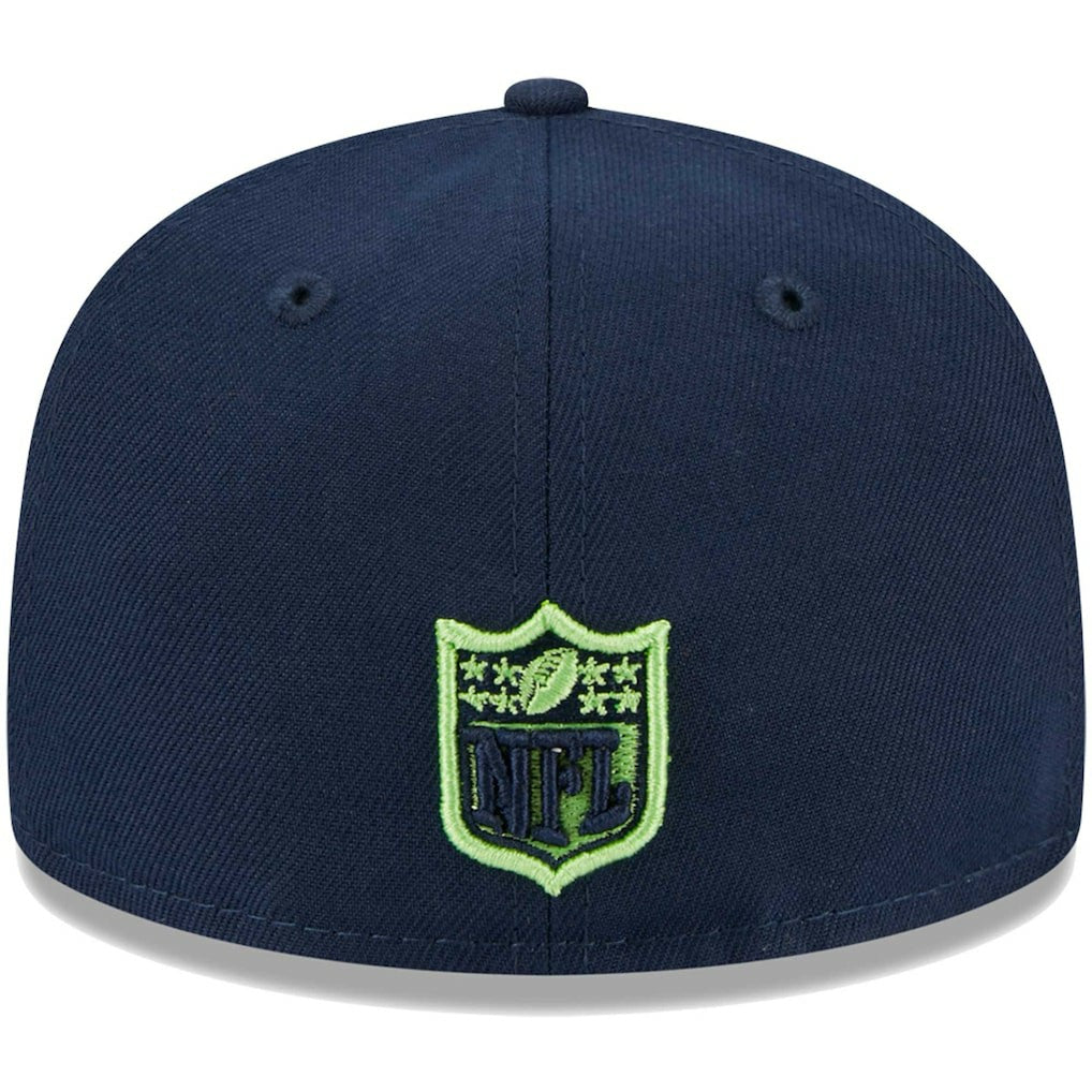 Seattle Seahawks New Era Youth Main 59FIFTY Fitted Hat - College Navy Hats