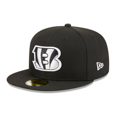Cincinnati Bengals New Era Main Patch 59FIFTY Fitted Hat - Black Hats