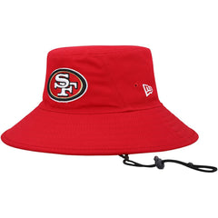 San Francisco 49ers New Era Main Bucket Hat - Scarlet Hats