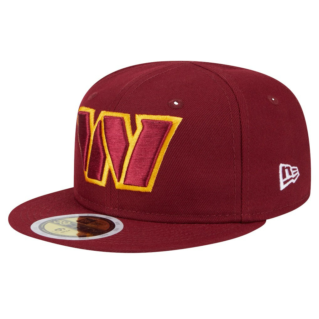 Washington Commanders New Era Main 59FIFTY Fitted Hat - Burgundy Hats
