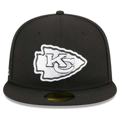Kansas City Chiefs New Era Main Patch 59FIFTY Fitted Hat - Black Hats