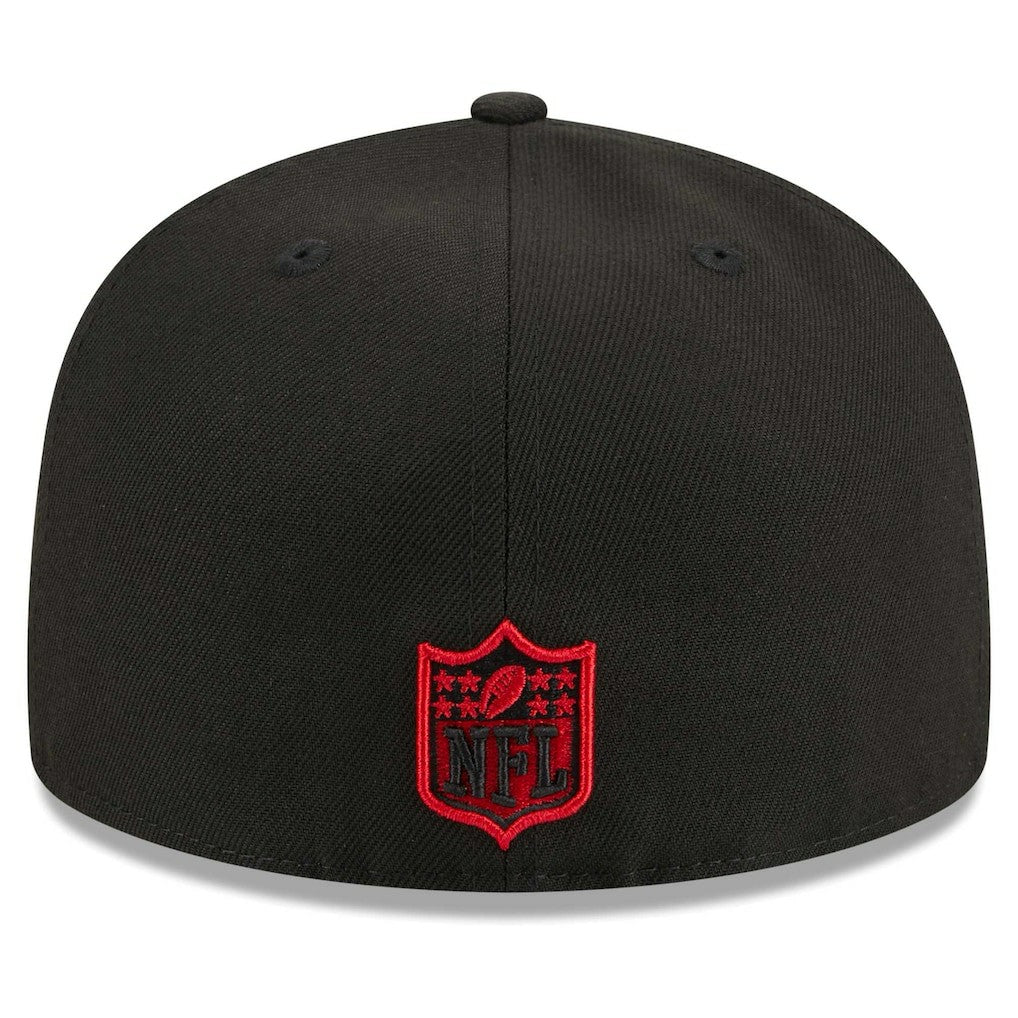 Atlanta Falcons New Era Main Patch 59FIFTY Fitted Hat - Black Hats