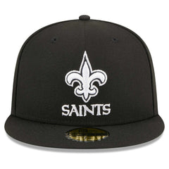New Orleans Saints New Era Main Patch 59FIFTY Fitted Hat - Black Hats
