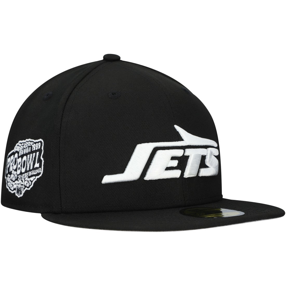 New York Jets New Era Main Patch 59FIFTY Fitted Hat - Black Hats