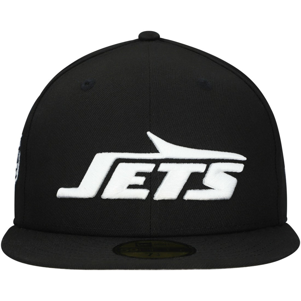 New York Jets New Era Main Patch 59FIFTY Fitted Hat - Black Hats