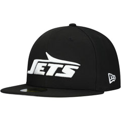 New York Jets New Era Main Patch 59FIFTY Fitted Hat - Black Hats