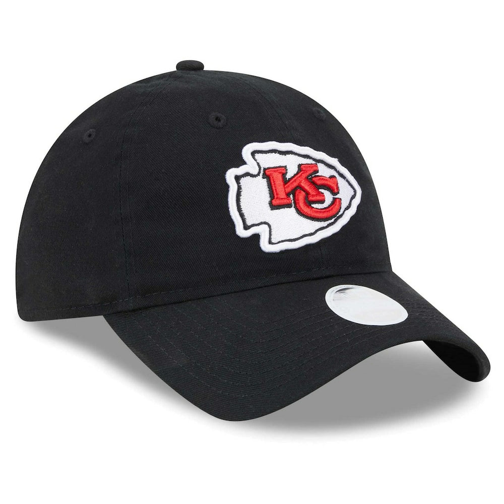 Kansas City Chiefs New Era Women's Main Core Classic 2.0 9TWENTY Adjustable Hat - Black Hats