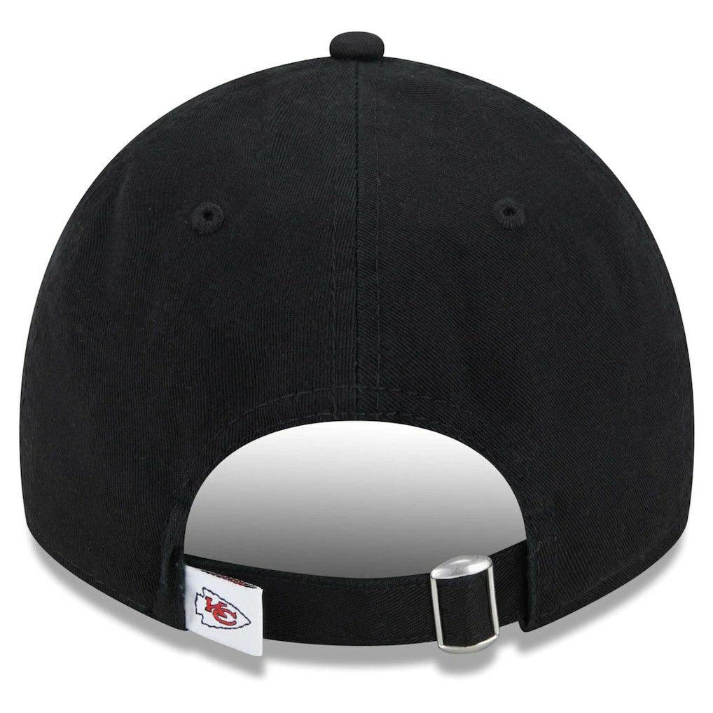 Kansas City Chiefs New Era Women's Main Core Classic 2.0 9TWENTY Adjustable Hat - Black Hats