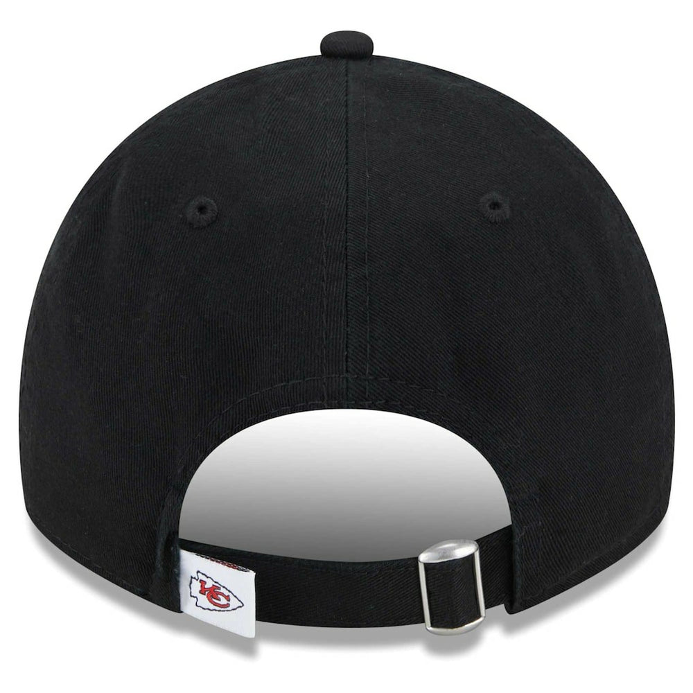Kansas City Chiefs New Era Women's Main Core Classic 2.0 9TWENTY Adjustable Hat - Black Hats