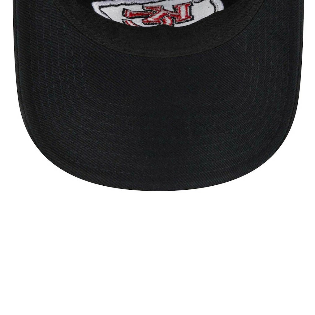 Kansas City Chiefs New Era Women's Main Core Classic 2.0 9TWENTY Adjustable Hat - Black Hats