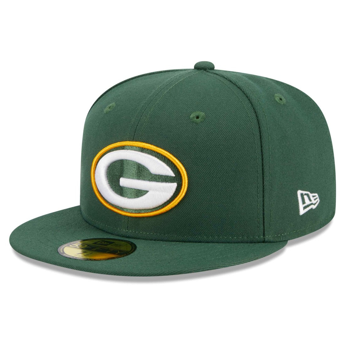 Green Bay Packers New Era Main Patch 59FIFTY Fitted Hat - Green Hats