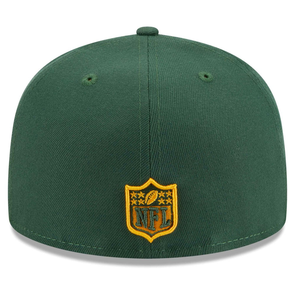 Green Bay Packers New Era Main Patch 59FIFTY Fitted Hat - Green Hats