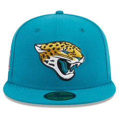 Jacksonville Jaguars New Era Main Patch 59FIFTY Fitted Hat - Teal Hats