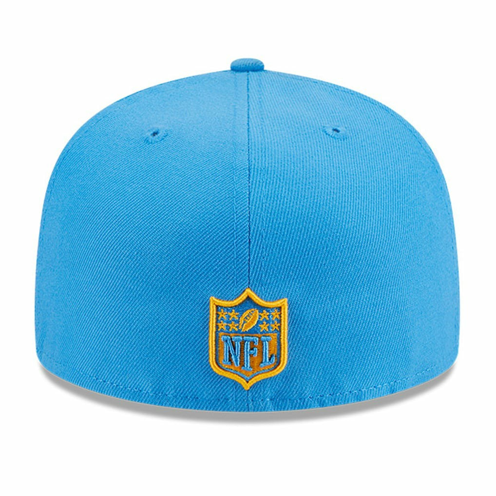 Los Angeles Chargers New Era Main Patch 59FIFTY Fitted Hat - Powder Blue Hats