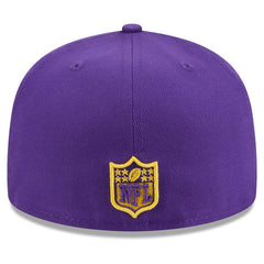 Minnesota Vikings New Era Main Patch 59FIFTY Fitted Hat - Purple Hats