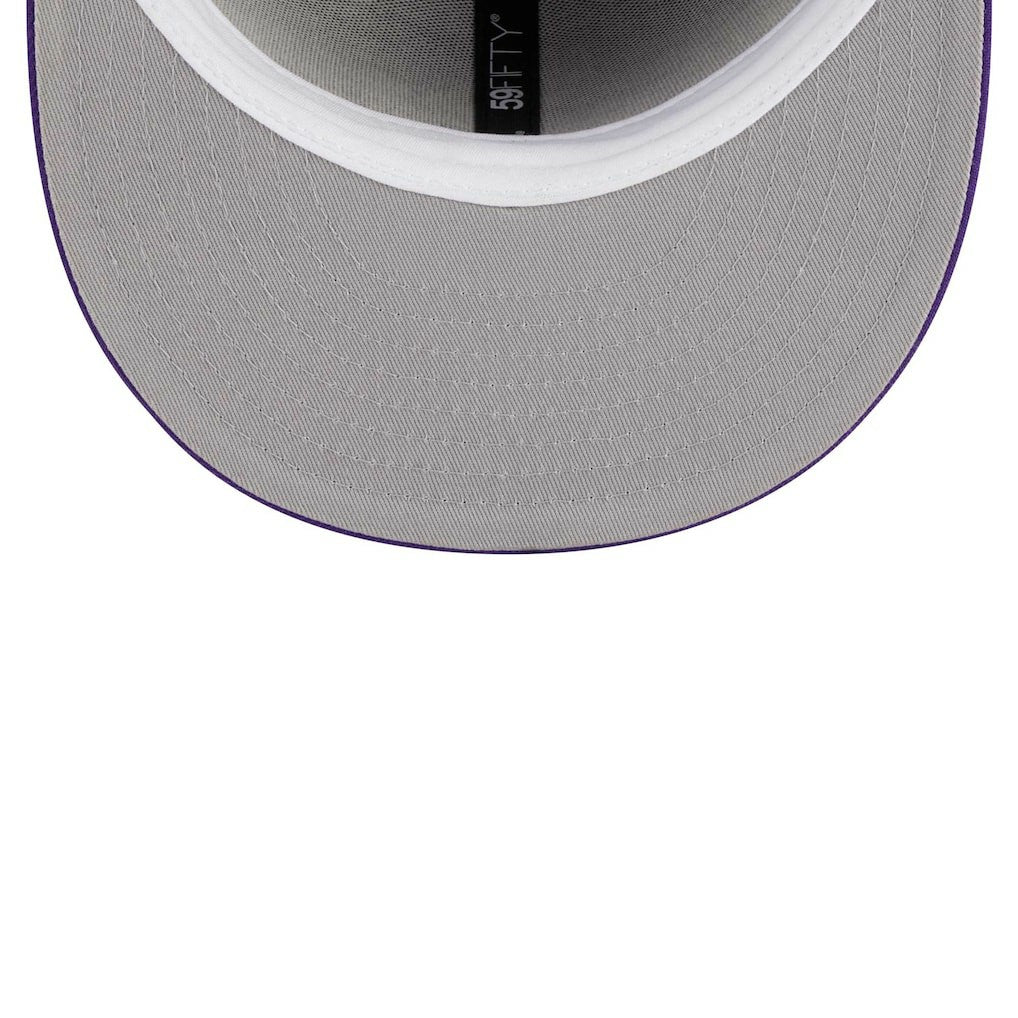 Minnesota Vikings New Era Main Patch 59FIFTY Fitted Hat - Purple Hats