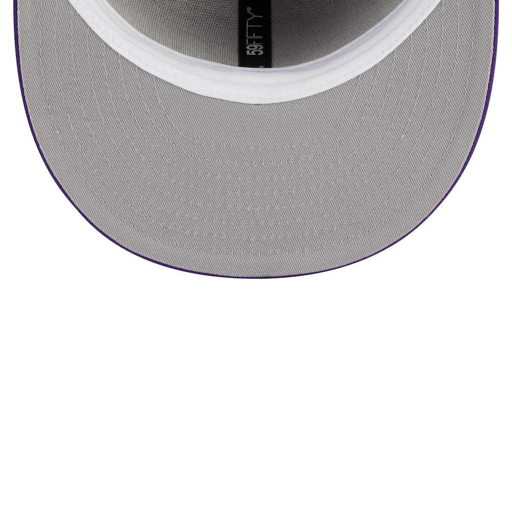 Minnesota Vikings New Era Main Patch 59FIFTY Fitted Hat - Purple Hats