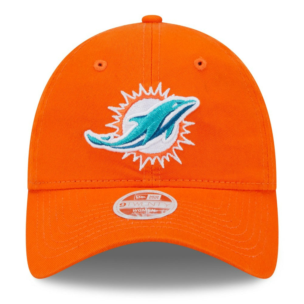 Miami Dolphins New Era Women's Main Core Classic 2.0 9TWENTY Adjustable Hat - Orange Hats