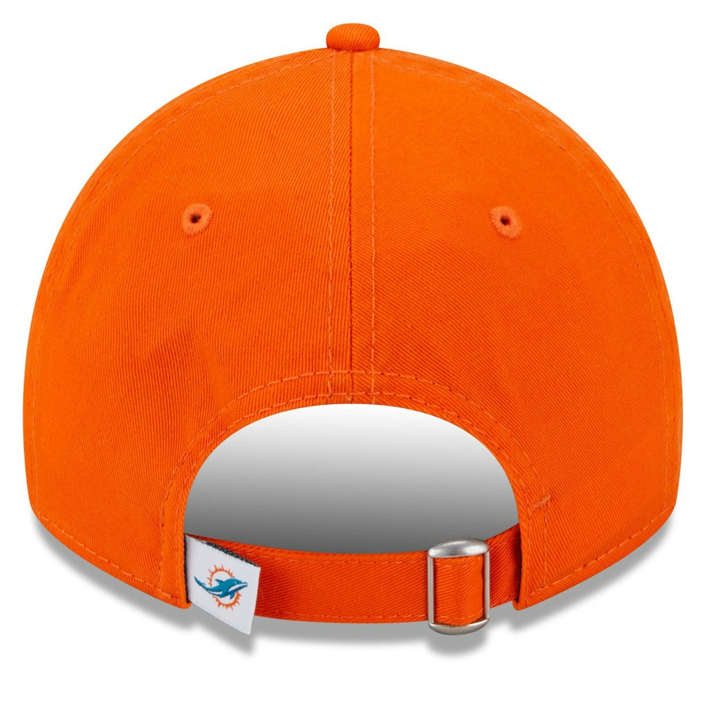 Miami Dolphins New Era Women's Main Core Classic 2.0 9TWENTY Adjustable Hat - Orange Hats